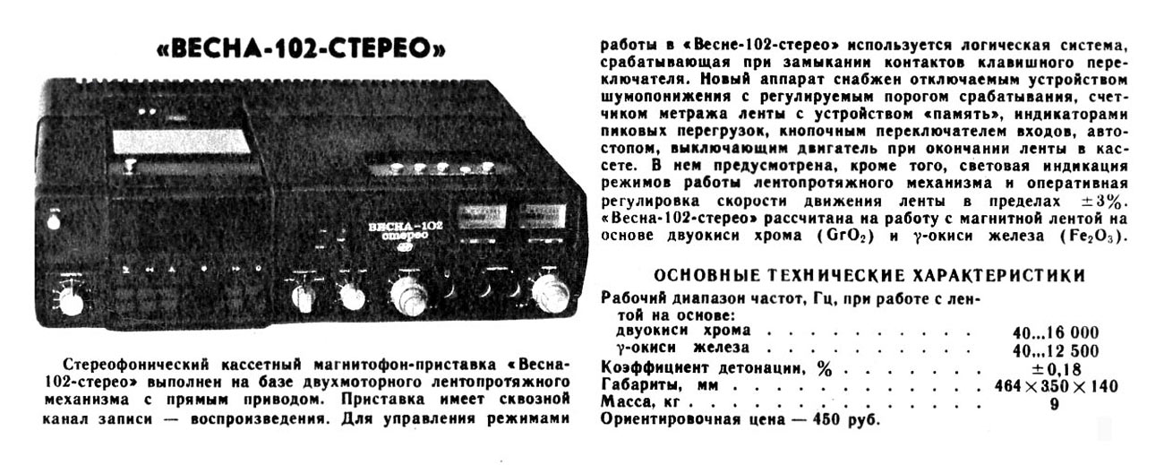 Весна-102-стерео